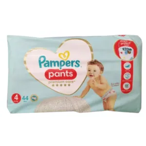 Pampers Premium Care Size 4 (9-14kg) Pants Stop & Protect Pocket 44 Pcs