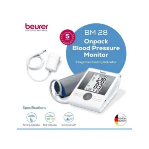 Beurer Medical Upper Arm Blood Pressure Monitor BM28 With Adaptor