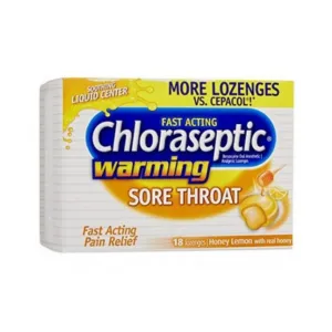 Chloraseptic Lozenges Honey Lemon Flavor 18 Pcs