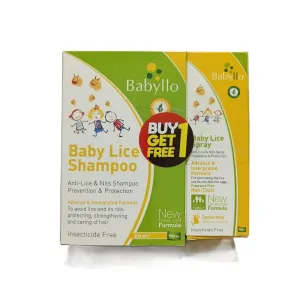 Babyllo Baby Lice Shampoo 200ml + Baby Lice Spray 60ml (Offer)