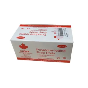 Xtream Povidone-Iodine Prep Pads 65x30mm 100 Pcs