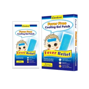 Enokon Fever Free Cooling Gel Patch Fever Relief 5x12cm 6 Pcs
