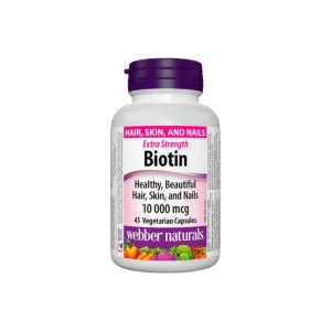 Webber Naturals Extra Strength Biotin 10,000mcg 45 Pcs