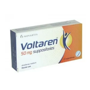 Voltaren 50mg Suppositories 10 Pcs