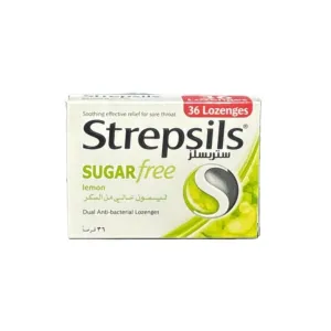 Strepsils Sugar Free Lemon Lozenges 36 Pcs