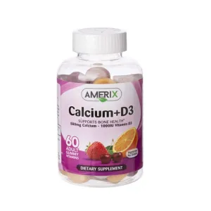 Amerix Calcium Plus D3 Adult Gummies 60 Pcs