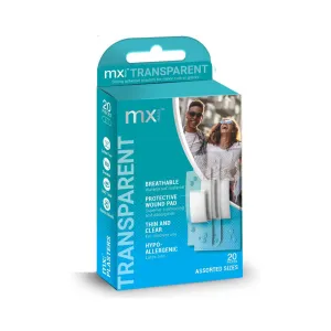 MX Health Transparent Adhesive Plasters Assorted 20 Pcs