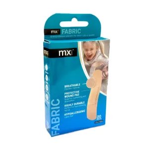 MX Health Fabric Adhesive Plasters 1.9x7.2cm 20 Pcs