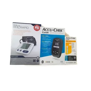 Accu-Chek Guide Glucose Meter Kit + 100 Strips + 100 Lancets