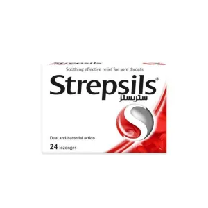 Strepsils Regular Honey & Lemon Flavoured Lozenges 24 Pcs