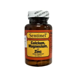 Sentinel Calcium Magnesium And Zinc Tablets 100 Pcs
