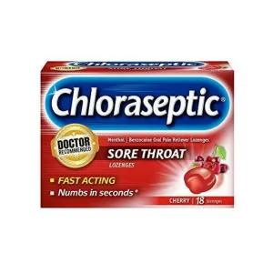 Chloraseptic Lozenges Cherry Flavor 18 Pcs