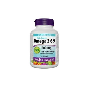 Webber Naturals Omega 3-6-9 1200mg Softgels 90 Pcs