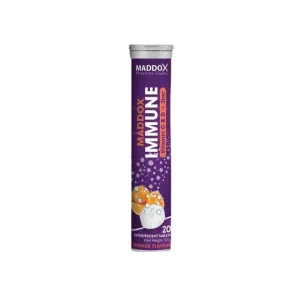 Maddox Immune Vitamin C & D + Zinc Effervescent 20 Pcs