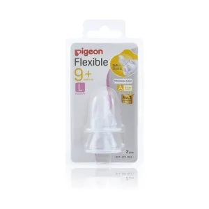 Pigeon Flexible Slim Neck Nipple Large 9m+ 3 Pcs