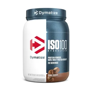 Dymatize ISO100 Hydrolyzed Protein Powder Gourmet Chocolate 20 Servings 1.43 lbs
