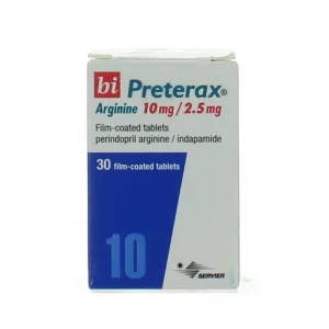 Bi Preterax Arginine 10mg/2.5mg Tablets 30 Pcs