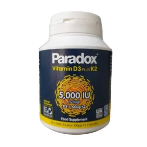 Paradox Vitamin D3 + K2 5000IU Capsules 30 Pcs