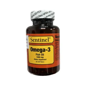 Sentinel Omega-3 Fish Oil 1000mg Softgels 60 Pcs