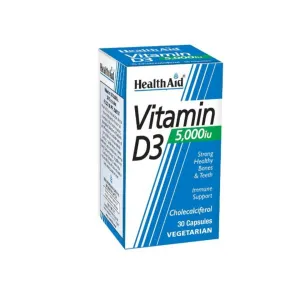 HealthAid Vitamin D3 5,000 IU Capsules 30 Pcs