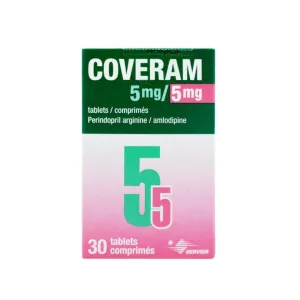 Coveram 5mg/5mg Tablets 30 Pcs