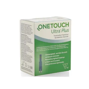 OneTouch Ultra Plus Glucose Test Strips 50 Pcs