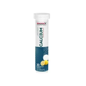 Maddox Calcium Lemon Flavour Effervescent Tablets 20 Pcs