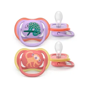 Avent Ultra Air Pacifier Mixed Animals 18m+ Assorted Colors 2 Pcs