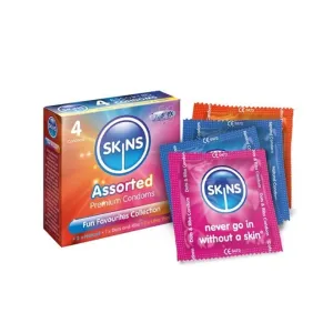 Skins Assorted Fun Favourites Collection Condoms 4 Pcs