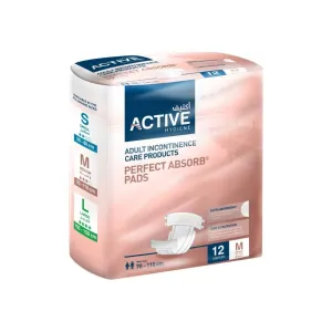 Active Hygiene Perfect Absorb Pads Medium 70-110cm 12 Pcs