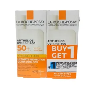 La Roche-Posay Anthelios UVMune 400 Invisible Fluid SPF50+ Non-Perfumed 50ml (1+1 Offer)