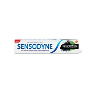 Sensodyne Natural White Toothpaste With Naturally Derived Charcoal 75ml