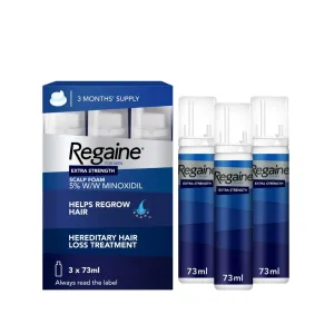Regaine Foam For Men 5% Minoxidil 60ml 3 Bottles