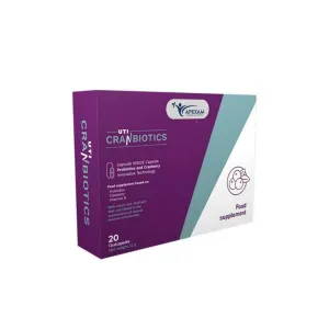 Apexam UTI Cranbiotics Capsules 20 Pcs