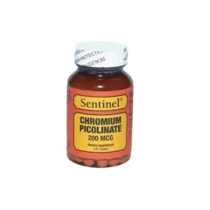 Sentinel Chromium Picolinate 200mcg Tablets 100 Pcs