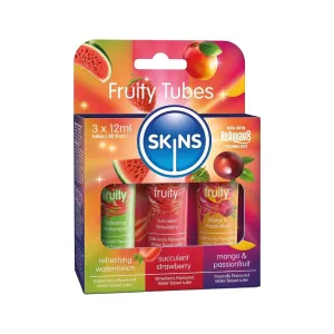 Skins Water Based Lube Fruity Tubes 3x12ml
