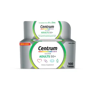 Centrum Silver Adults 50+ Tablets 100 Pcs