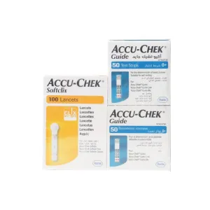 Accu-Chek Guide Test Strips 2x50 Pcs + Softclix Lancets 100 Pcs Offer Pack