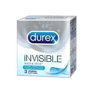 Durex Invisible Extra Thin 3 Condoms