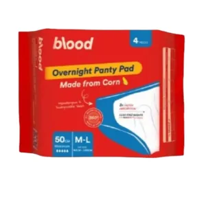 Blood Overnight Panty Pad Maximum M-L 50cm 4 Pcs