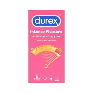 Durex Intense Pleasure With Dots & Ribs Condom 6's