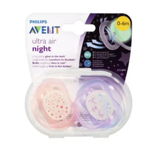 Avent Ultra Soft Soother Flexifit 6-18m Assorted Colors 2 Pcs