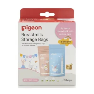 Pigeon Breastmilk Storage Bags 180ml 25 Pcs