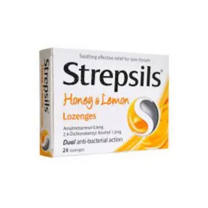 Strepsils Honey & Lemon Lozenges 24 Pcs