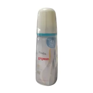 Pigeon Flexible Slim Neck Plastic Bottle Round Hole 4m+ 200ml