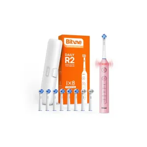 Bitvae Daily R2 Rotary Electric Toothbrush 5 Modes Frost White