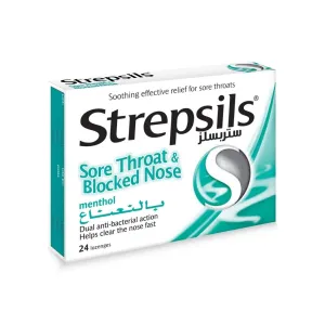 Strepsils Menthol Lozenges 24 Pcs
