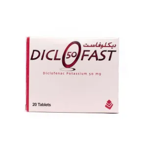 Diclofast 50mg Tablets 20 Pcs