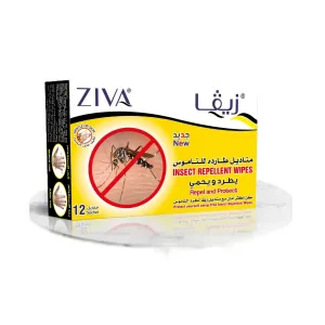 Ziva Insect Repellent Wipes 12 Pcs