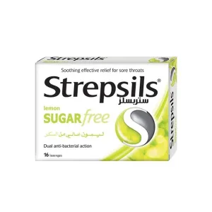 Strepsils Lemon Sugar Free Lozenges 16 Pcs